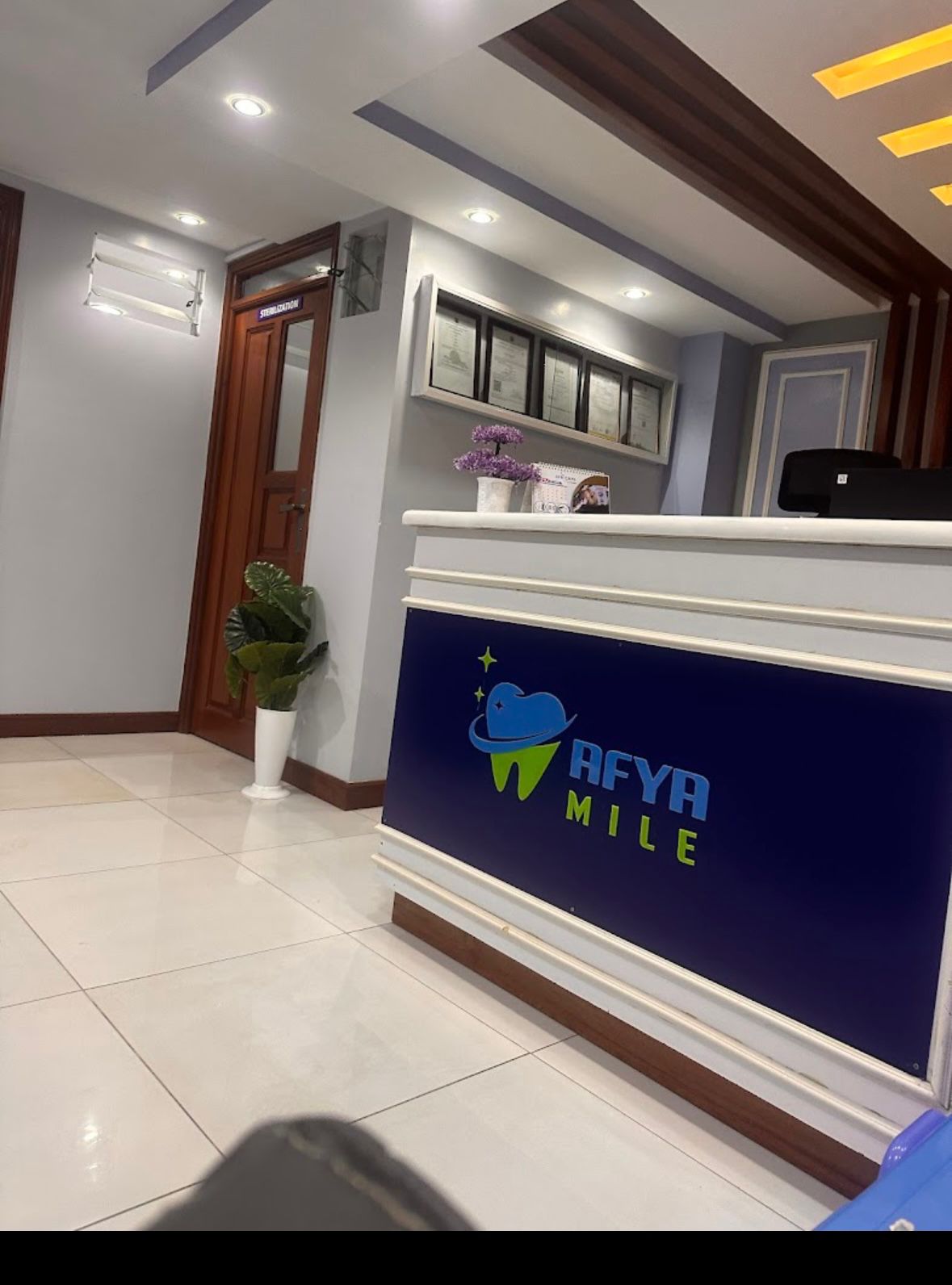 Afya Mile Dental Clinic Reception Area
